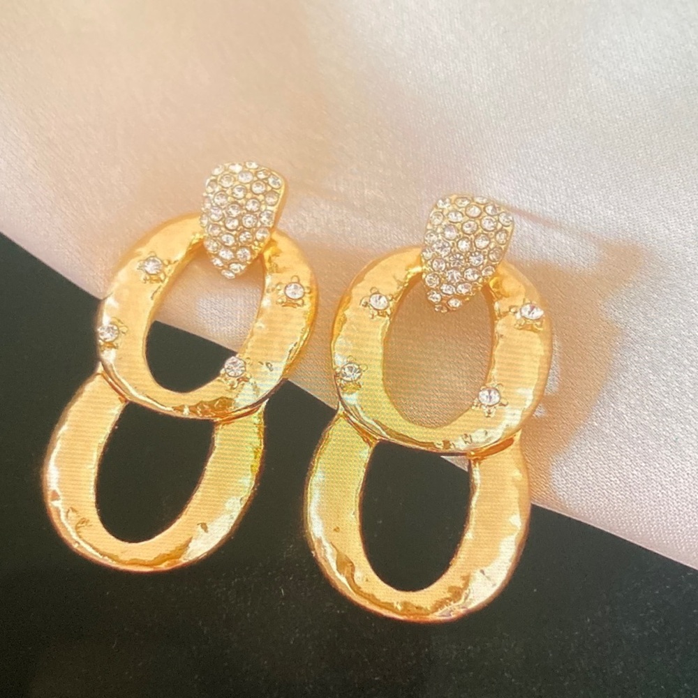 Elegant Gold and Silver Earrings